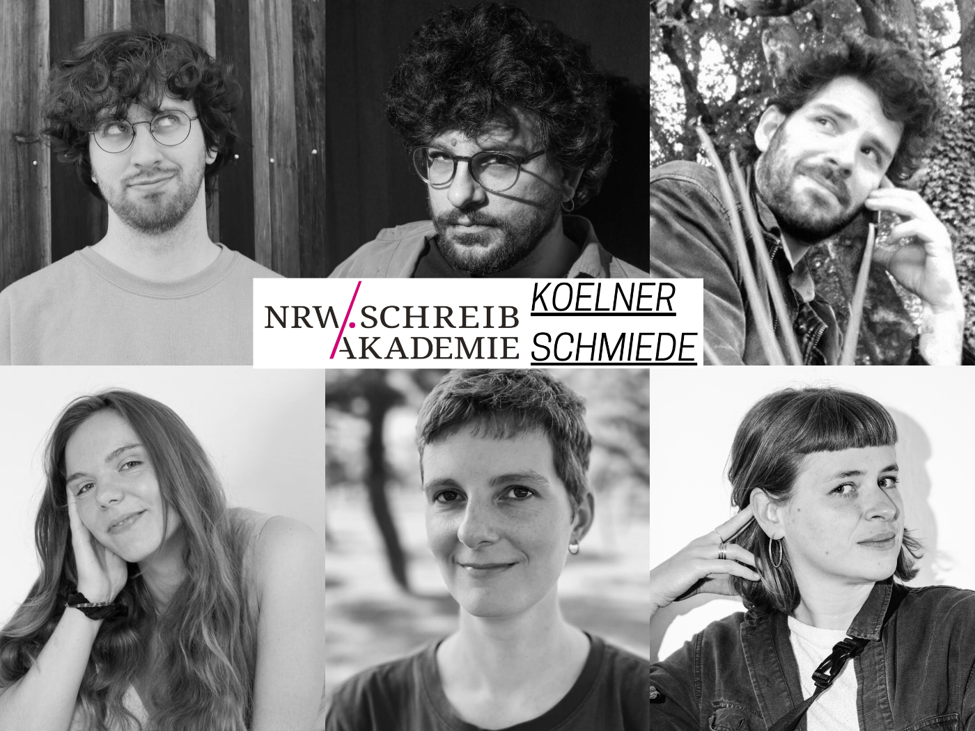 Collage aus Autor*innen Porträts der Teilnehmenden