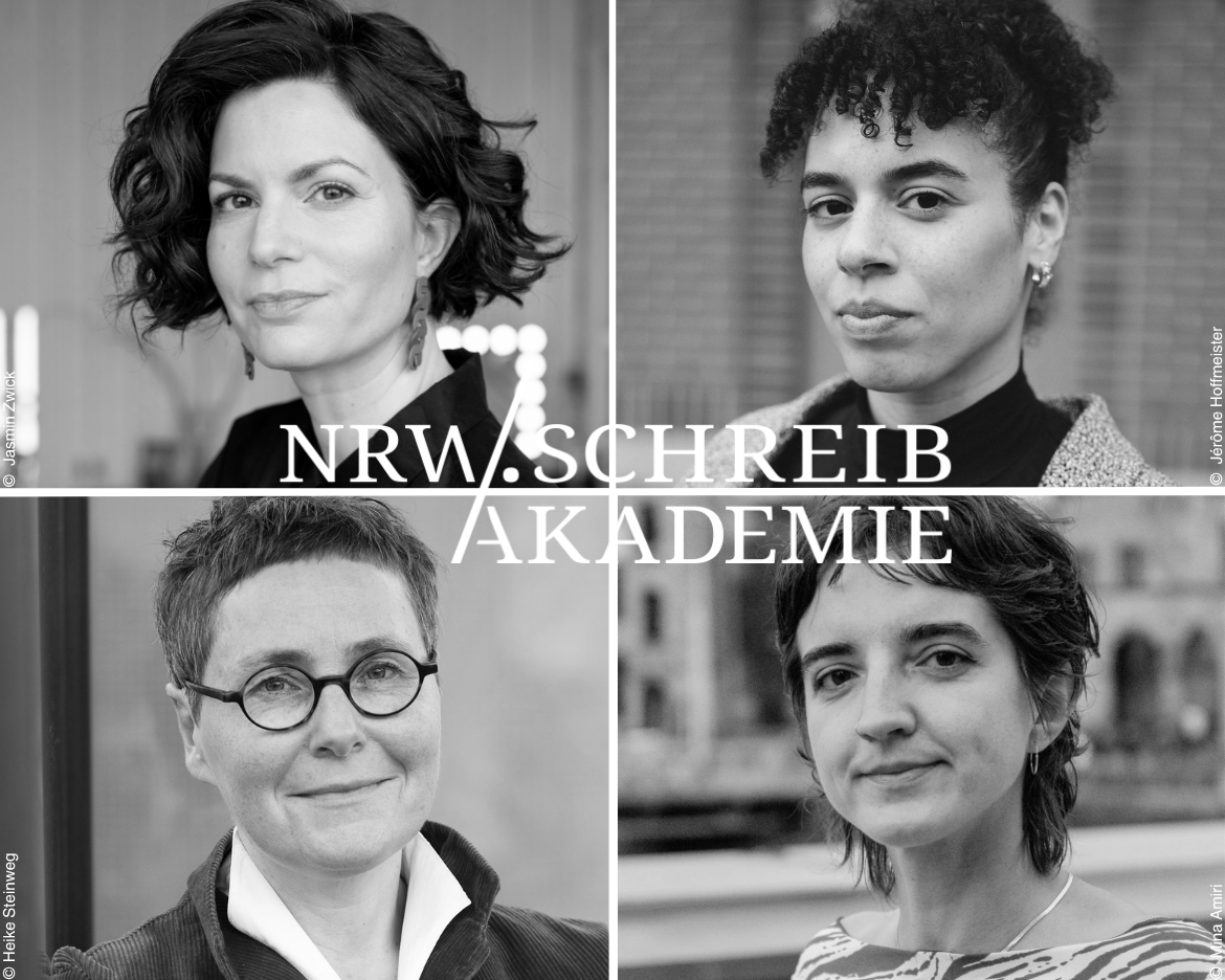 Collage der teilnehmenden Autorinnen in schwarz-weiß